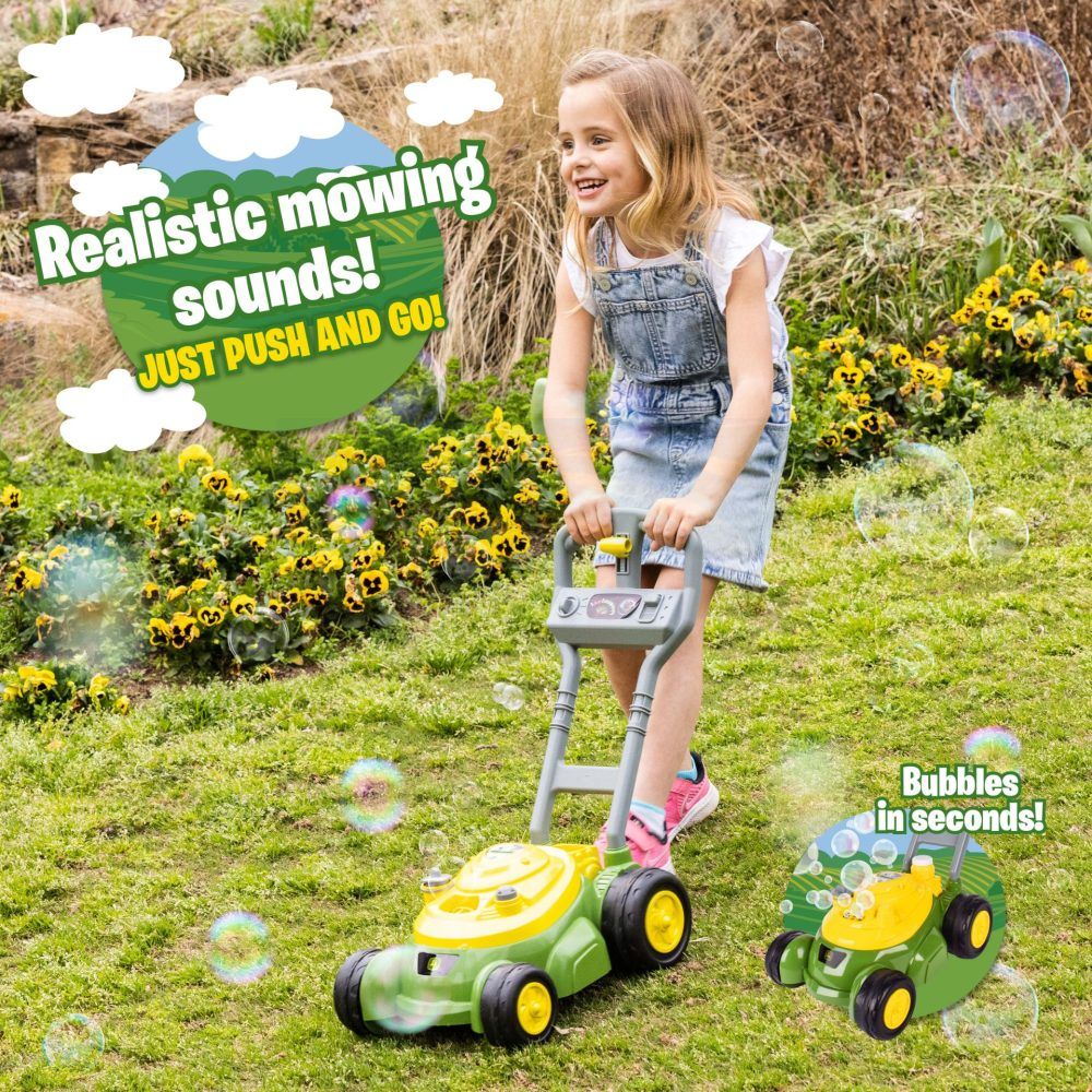 John Deere Bubble N Go Mower Combo no batteries required