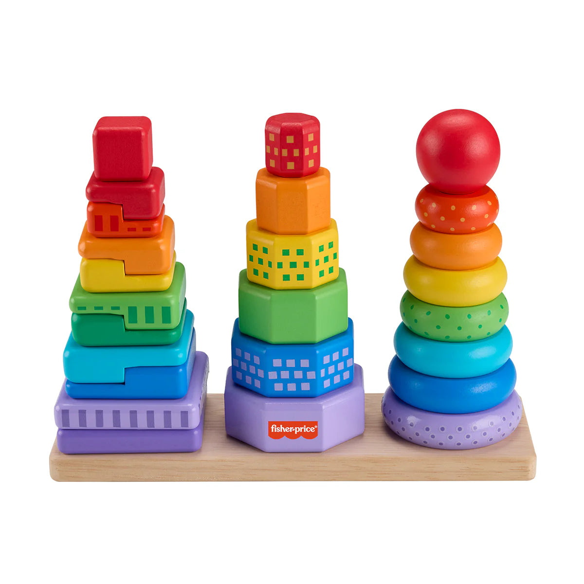 Fisher Price Wooden Stacking Shape Sorter