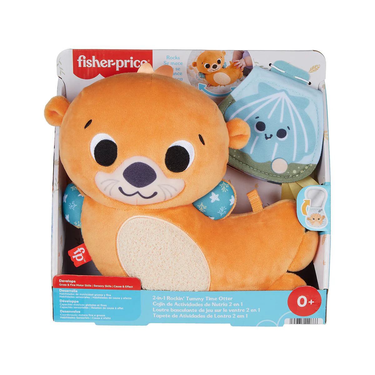 Fisher-Price 2-In-1 Rockin&#39; Tummy Time Otter