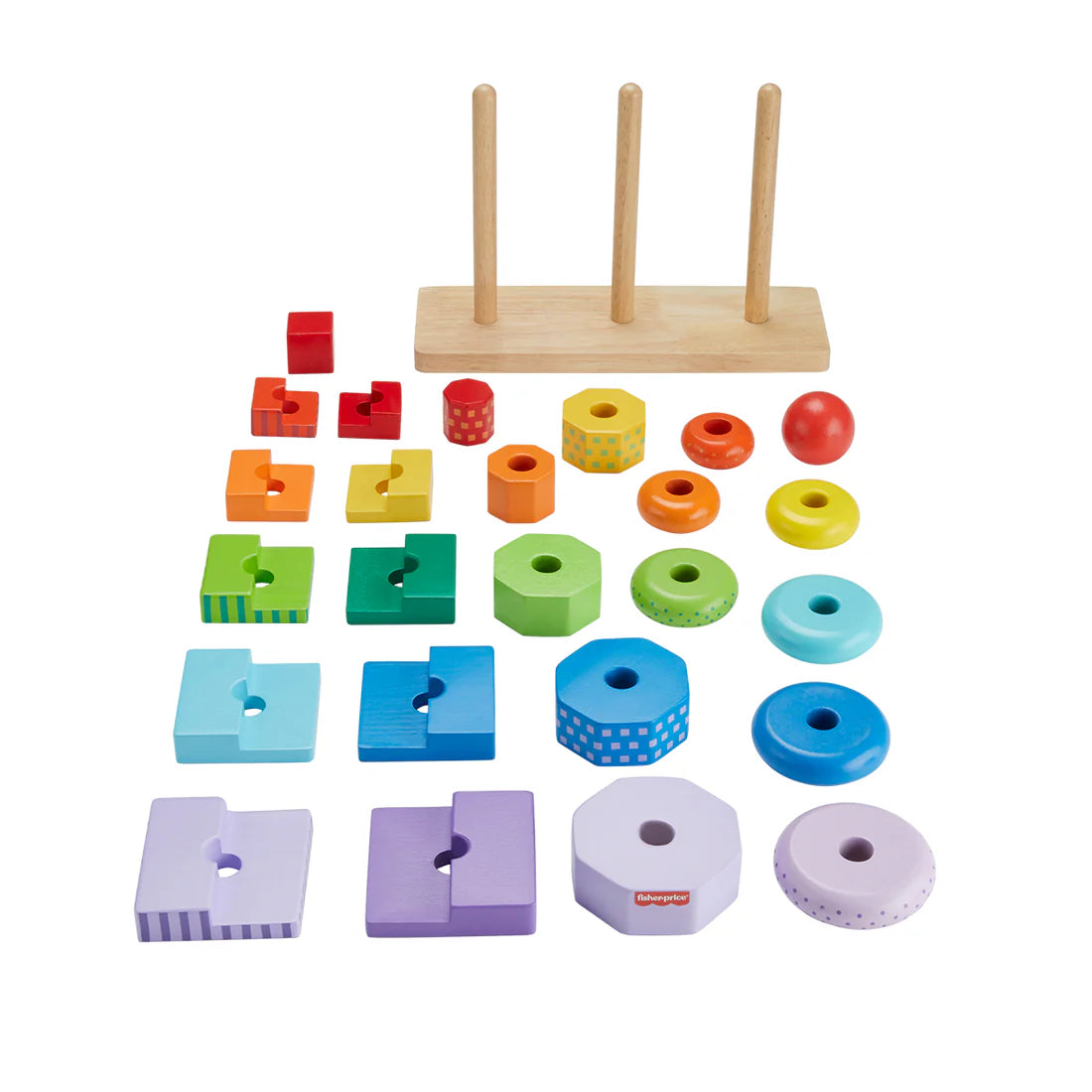 Fisher Price Wooden Stacking Shape Sorter