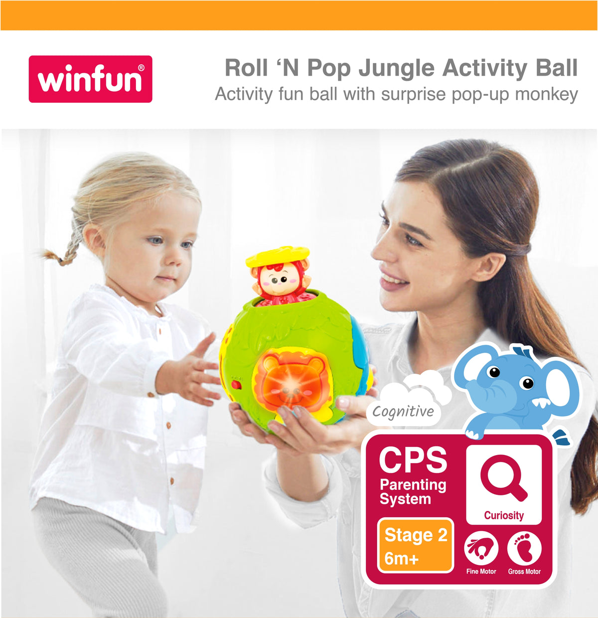 Winfun Roll N Pop Jungle Activity Ball