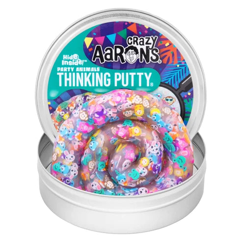 Crazy Aarons Putty Party Animals Hide Inside 90g Tin