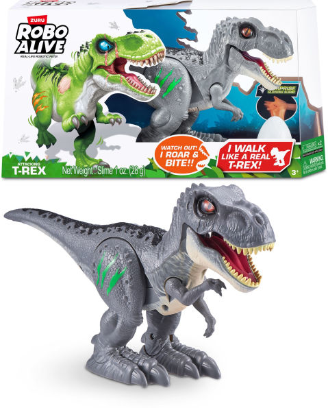 Zuru Robo Alive Robotic Dinosaur with Slime Asstd Req 2 AAA Batteries