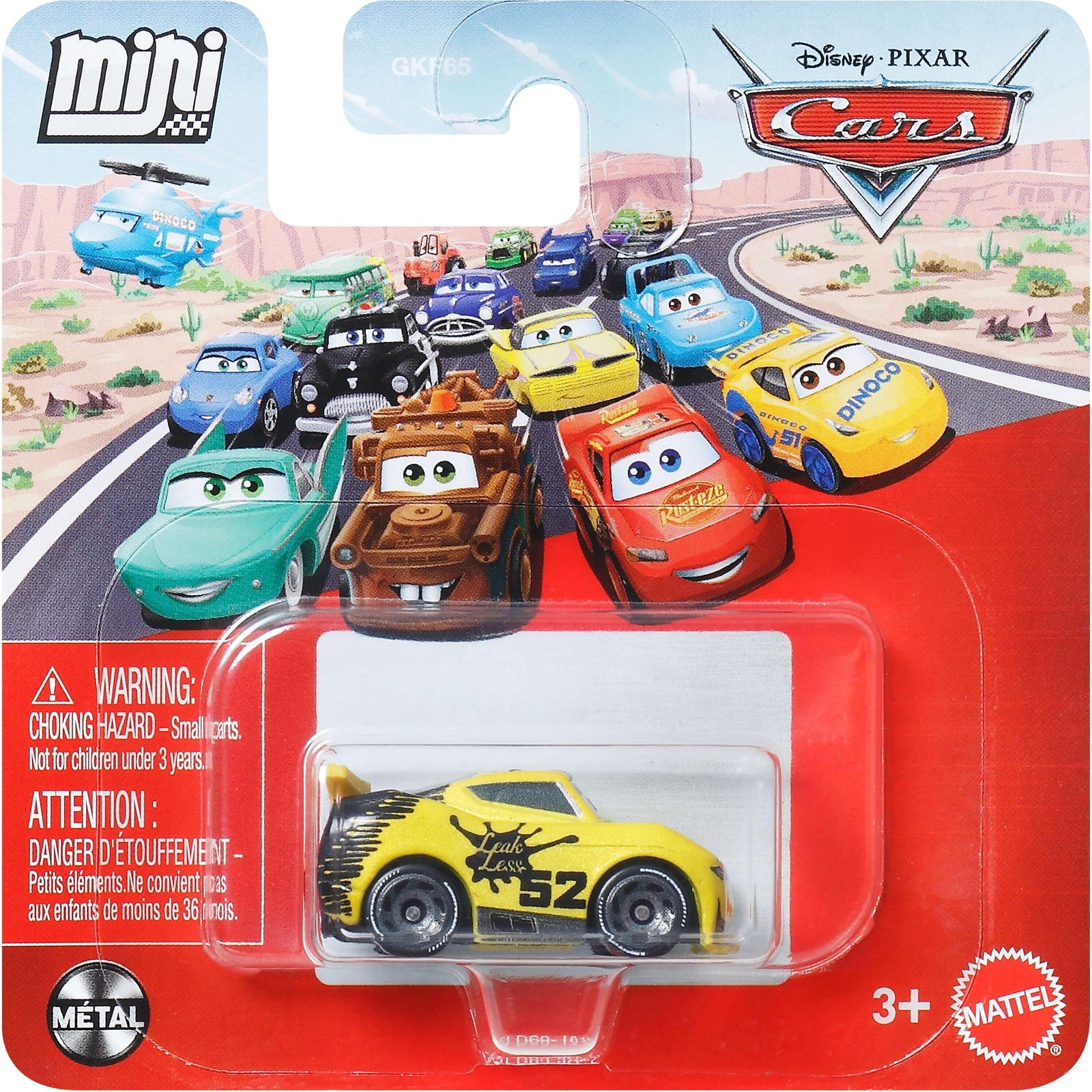 Disney Cars Mini Singles Blister Pack - GLD69 George New-Win