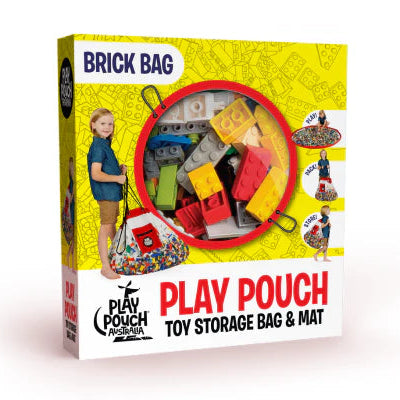 Brick Bag Play Pouch Toy Storage Bag and Mat