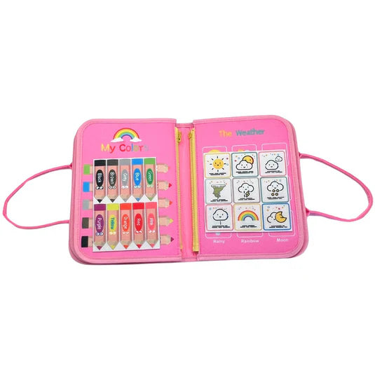 Magic Sensory Busy Board Book Pink