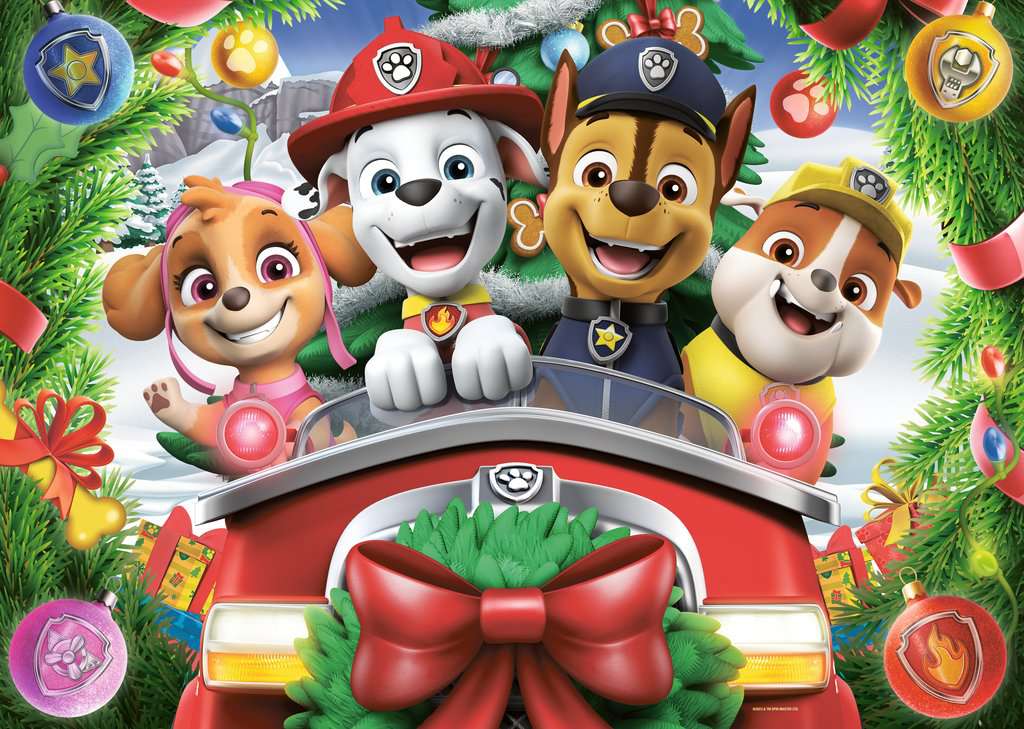 RB03168-9 Paw Patrol Festive Pups 24pc Giant Floor Puzzle