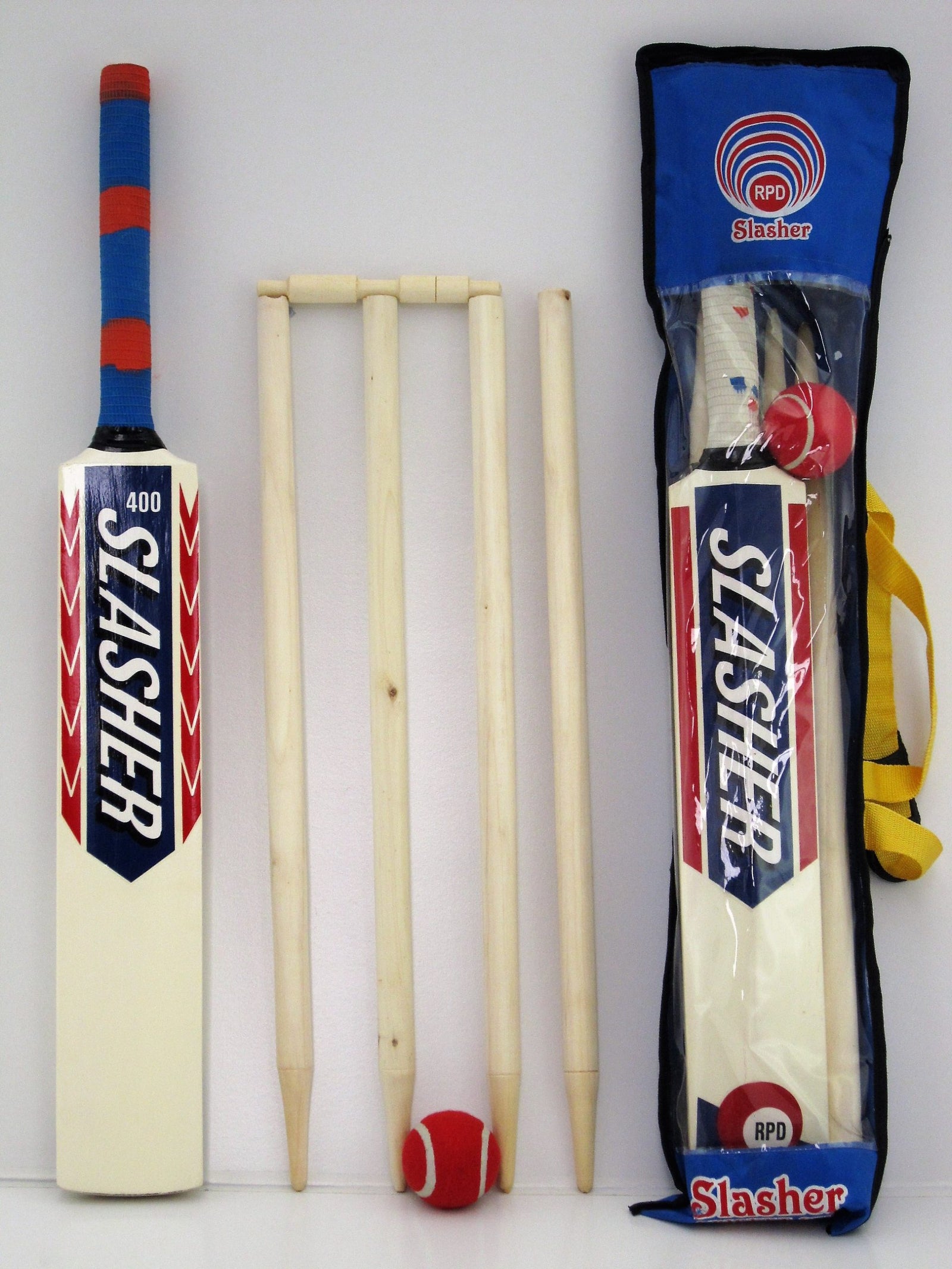 Slasher Wooden 400 Cricket Set