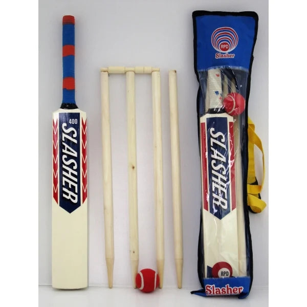 Slasher Wooden 400 Cricket Set