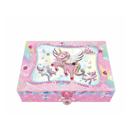 Trinket Box With Lock Unicorn Design