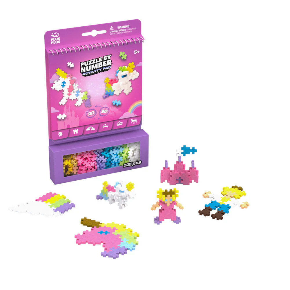 Plus Plus Puzzle By Number Activity Pad - Fairy Tale