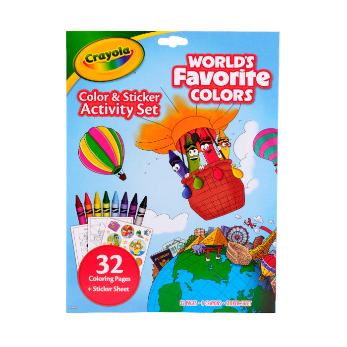 Crayola Colour &amp; Activity Set World's Favourite Colours