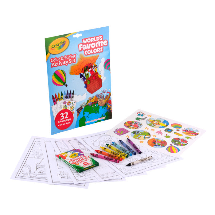Crayola Colour &amp; Activity Set World's Favourite Colours