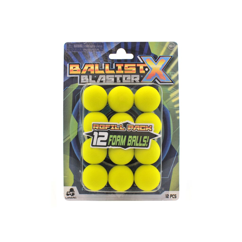 BallistX Blaster Refill Pack includes 12 balls
