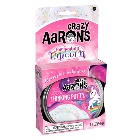 Crazy Aaron's Thinking Putty Glowbrights Enchanting Unicorn 90g Tin
