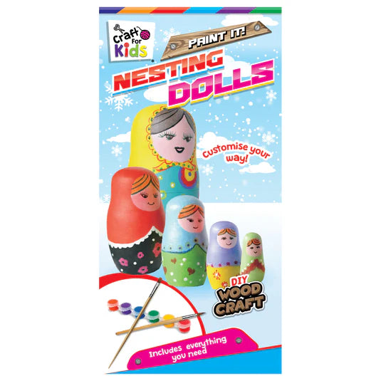 Craft For Kids Paint Your Own Wooden Nesting Doll