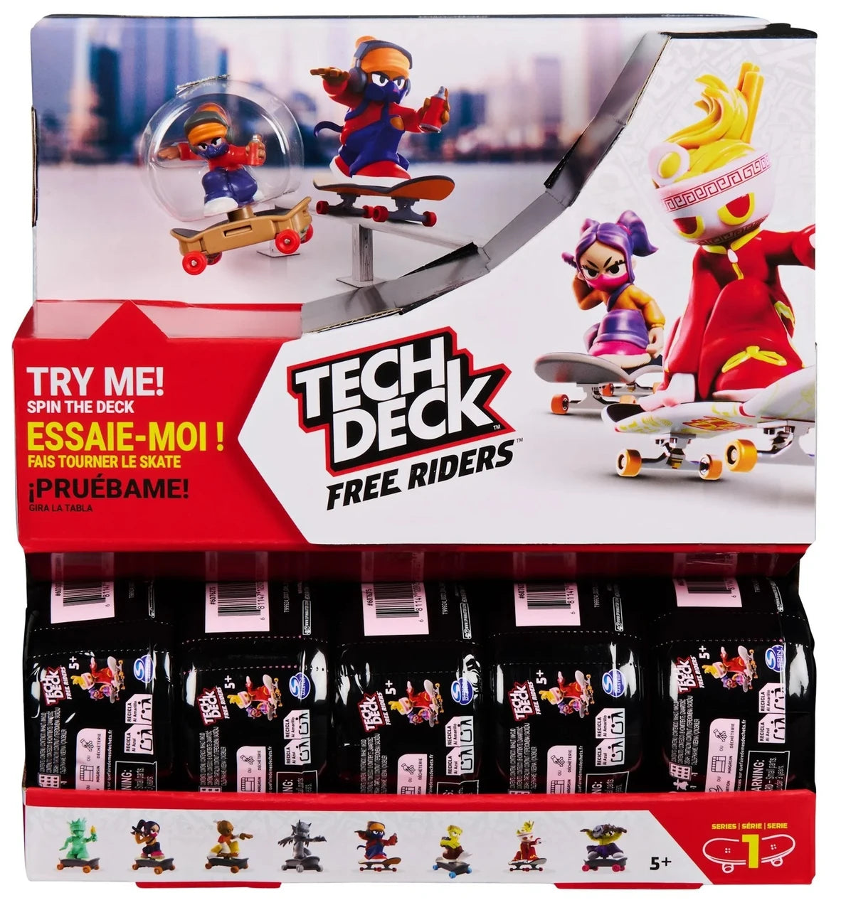Tech Deck Free Riders Bind Box Assorted
