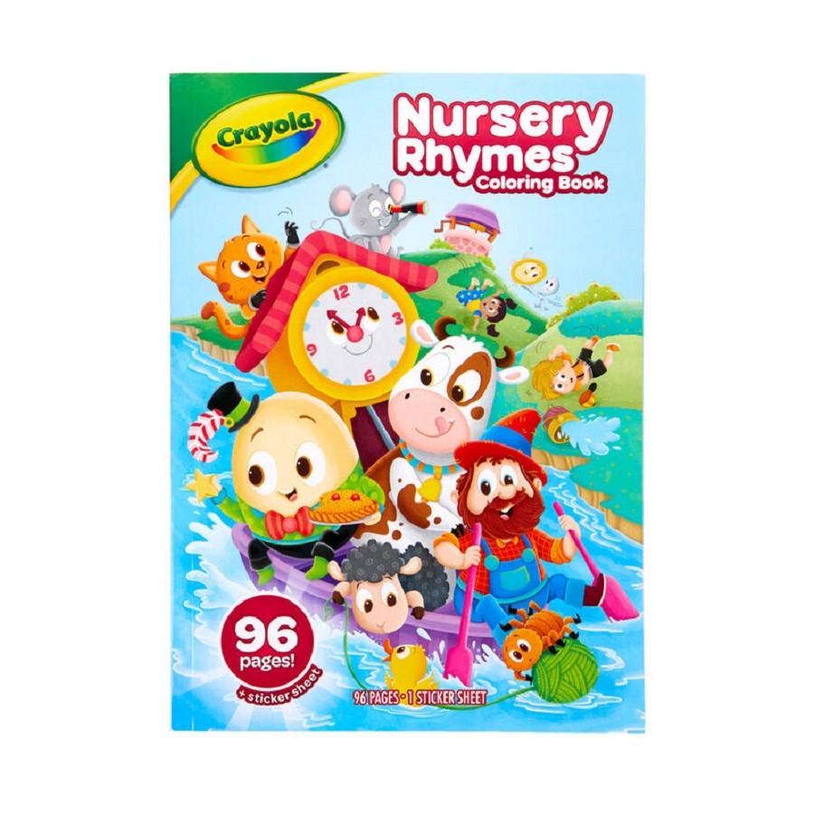 Crayola Nursery Rhymes Colouring Book 96 Pages