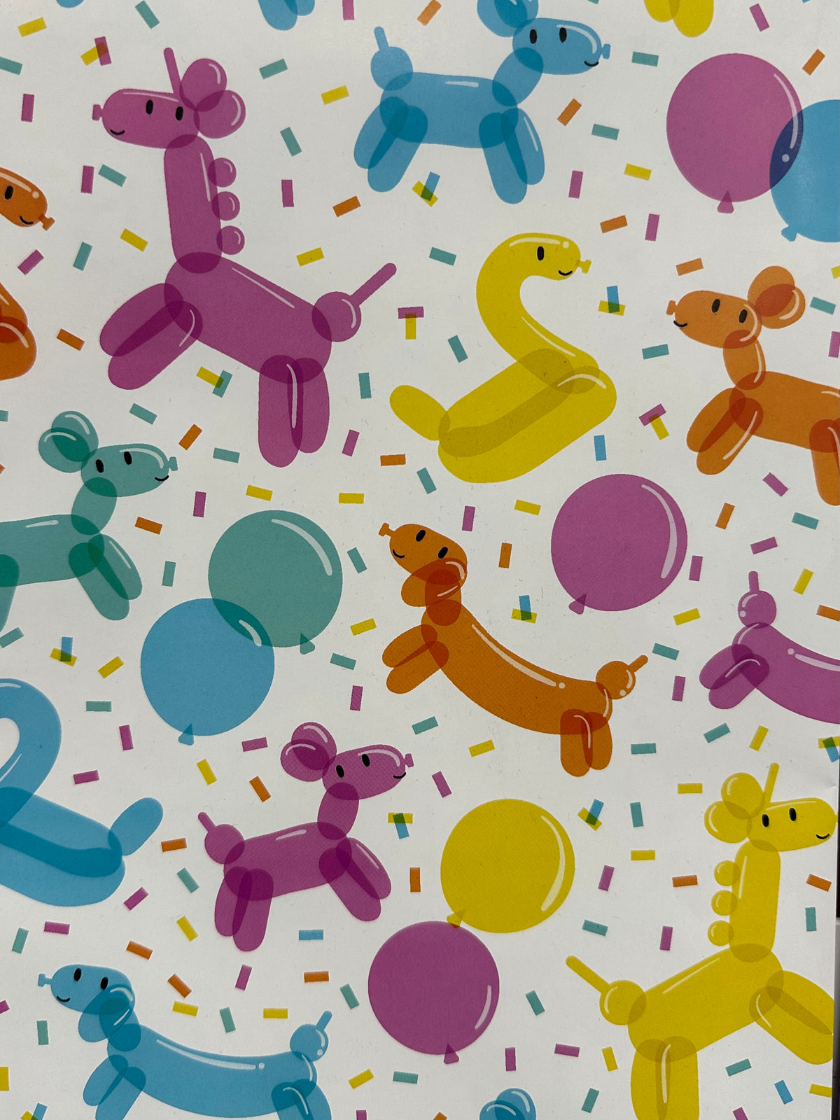 Wrap Folded Balloon Animals Colourful