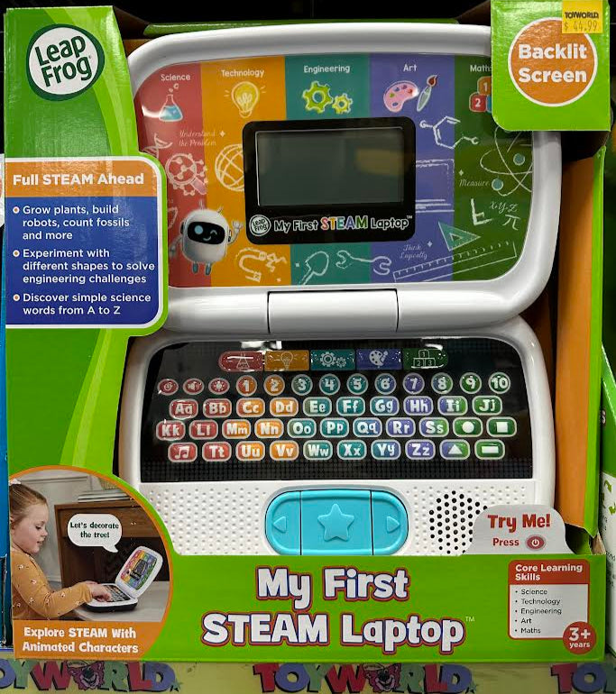 Leap Frog My First STEAM Laptop incl 2 x AA demo batteries