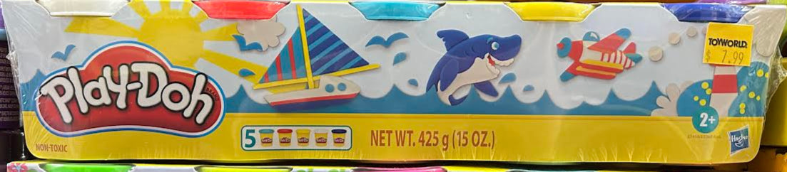 Play Doh 5 pack Bright Colours Water Theme