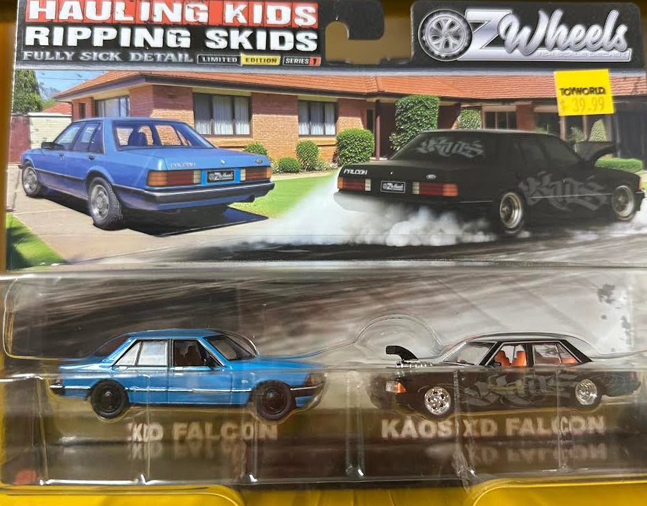 Oz Wheels Hauling Kids Ripping Skids - XD FALCON Twin Pack 1/4