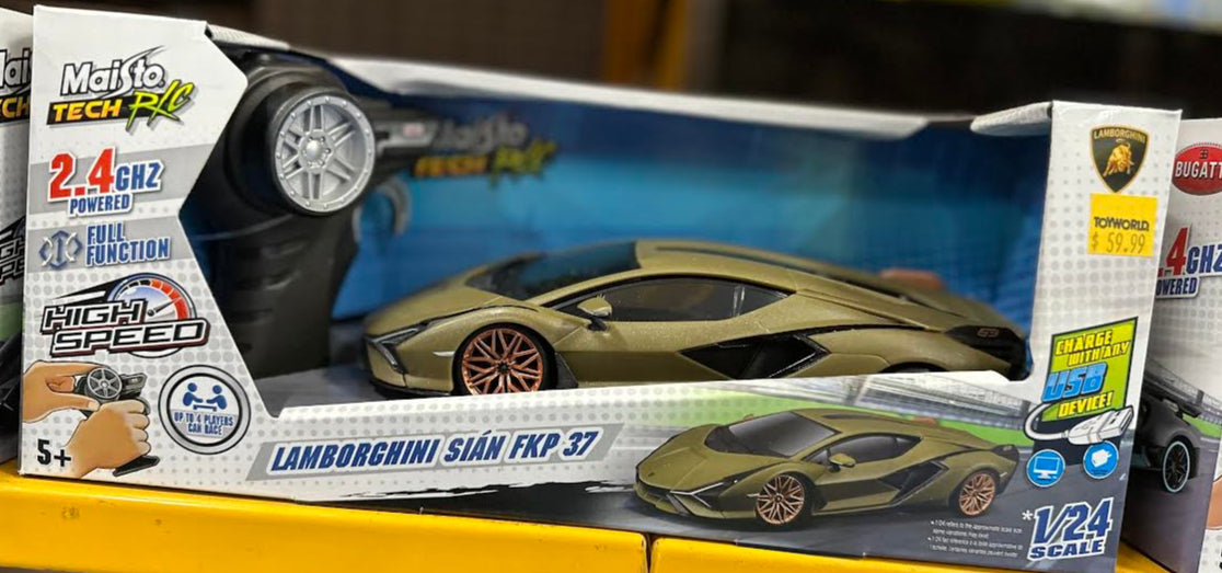 Maisto Tech 1/24 R/C  2019 Lamborghini Sian- Req 2 AAA Batteries /USB Charge