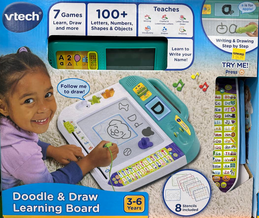 Vtech Doodle & Draw Learning Board incl 2 x AA demo batteries