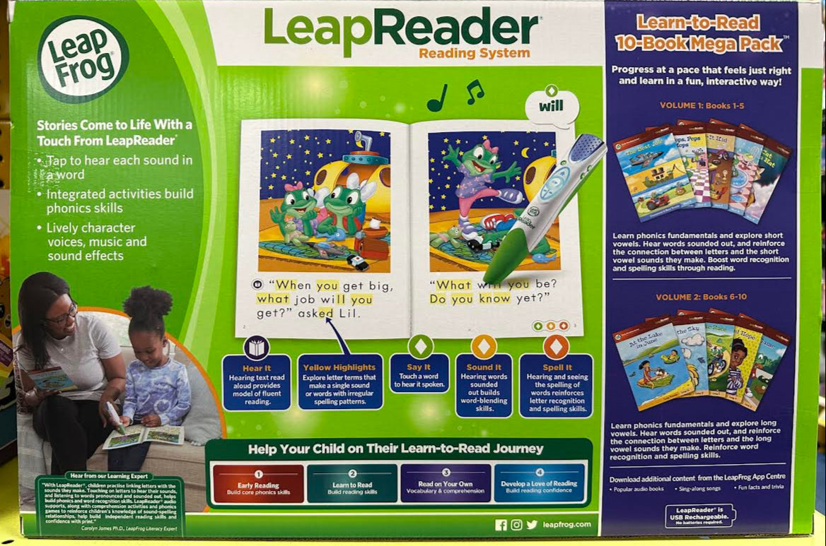Leap Frog Leap Reader Learn To Read Mega Pack