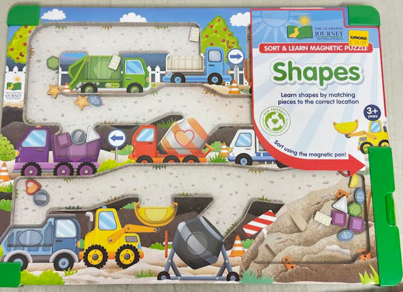 Sort & Learn Wooden Magnetic Puzzle - SHAPES