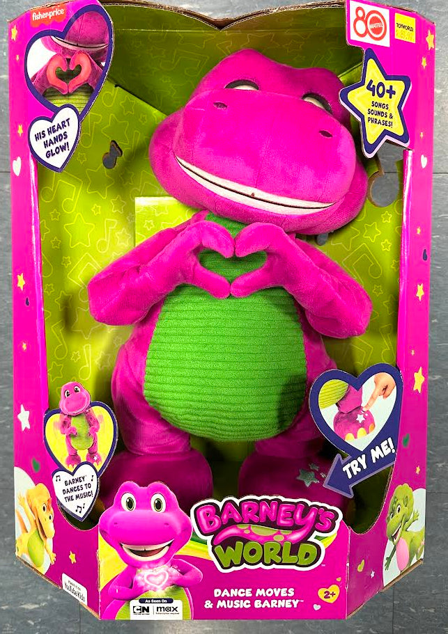 Barney&#39;s World Dance Moves &amp; Music Barney Deluxe Plush