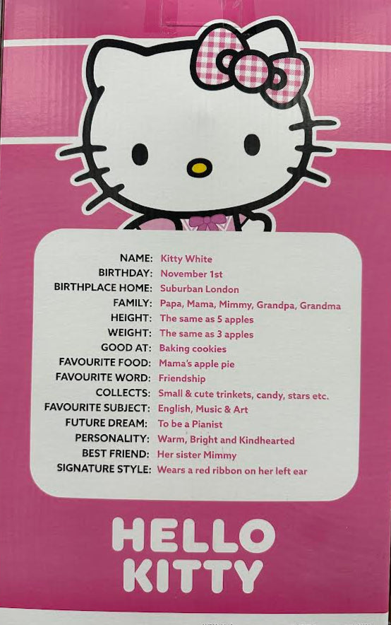 Hello Kitty Medium Plush Wave 3 - Hello Kitty