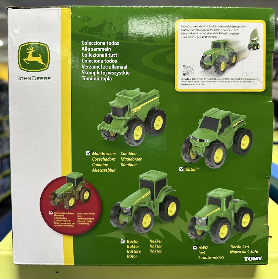 John Deere Pullback Vehicle Blind Capsule Assorted