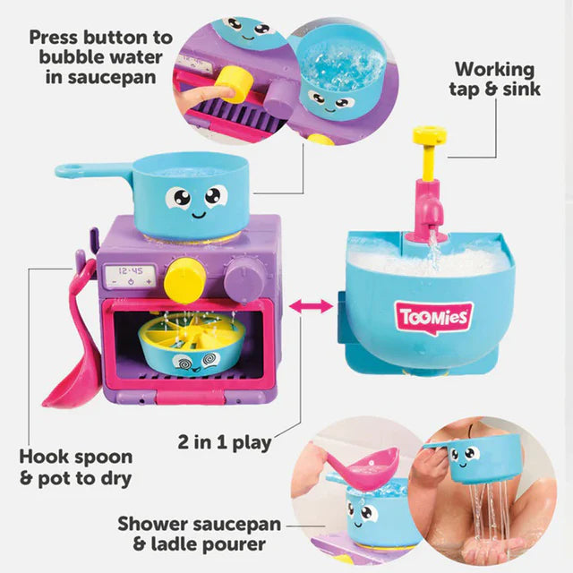 Tomy Toomies Bubble and Bake Bathtime Kitchen