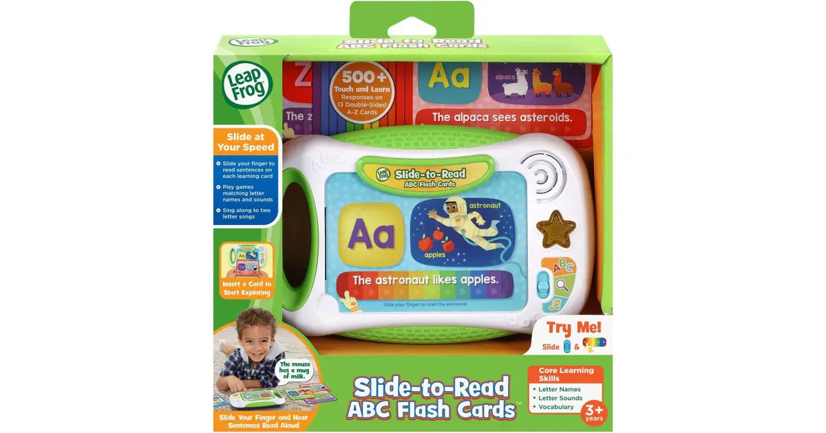 Leap Frog Slide To Read ABC Flash Cards (3 x AAA batteries incl)