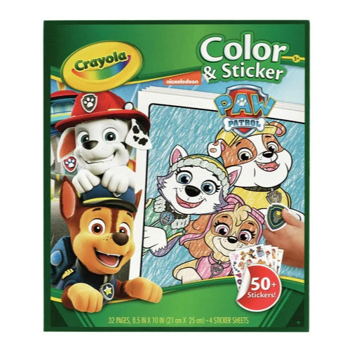 Crayola Colour n Sticker Book - Paw Patrol