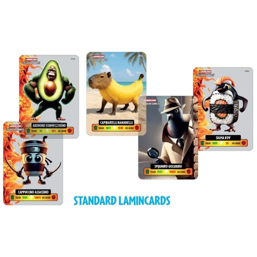 Lamincard Italian Brainrot Collectible Card 5pack