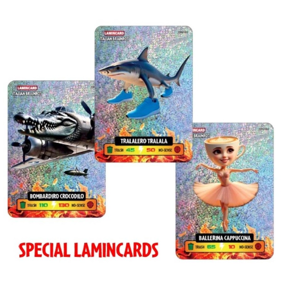 Lamincard Italian Brainrot Collectible Card 5pack