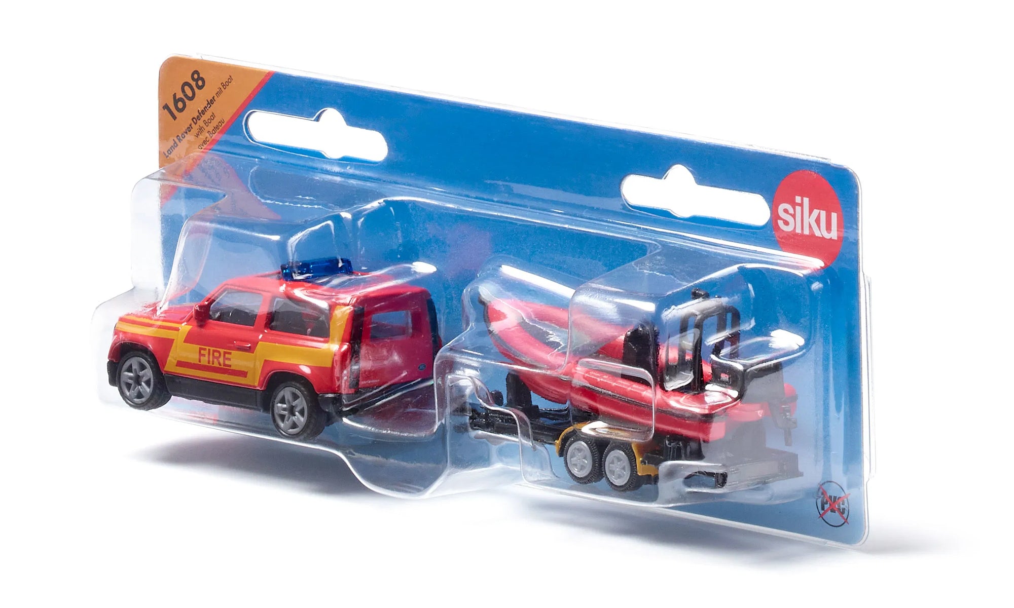 Siku 1608 Land Rover Defender with Boat