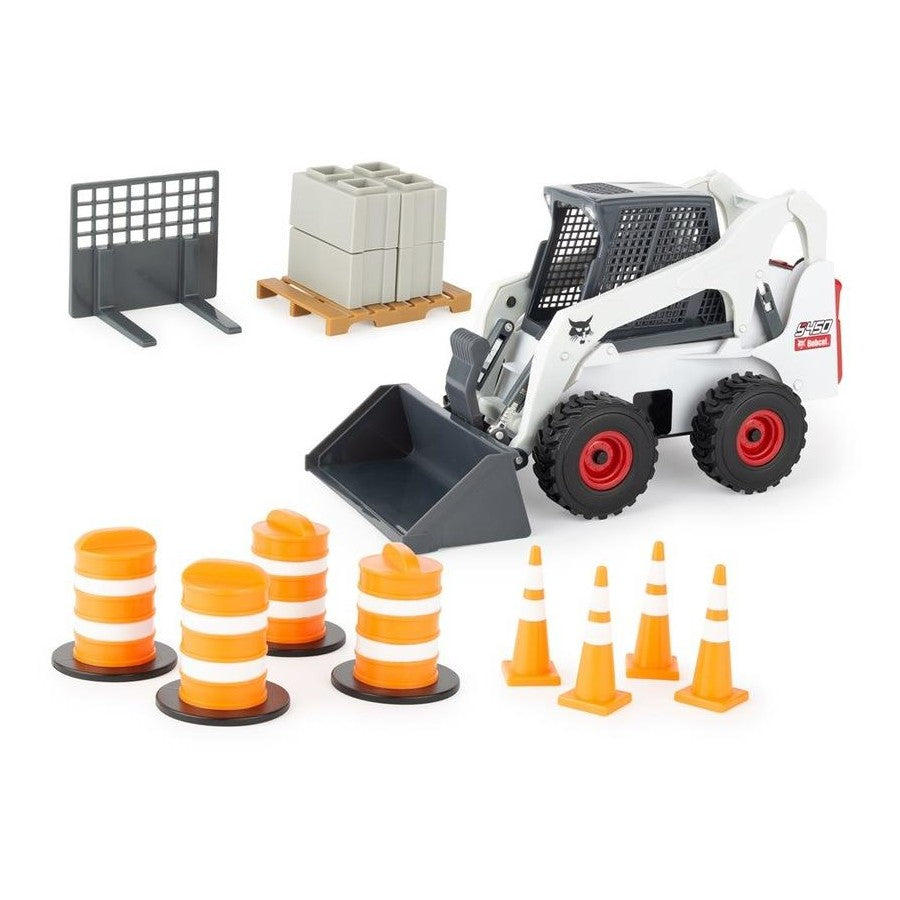 Bobcat Big Farm 1/16 S450 Skid Steer Loader Set with Barrels