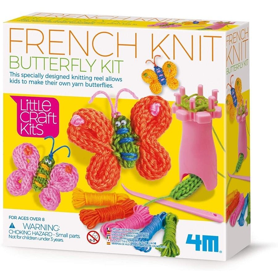 4M Little Craft French Knit Butterfly Kit
