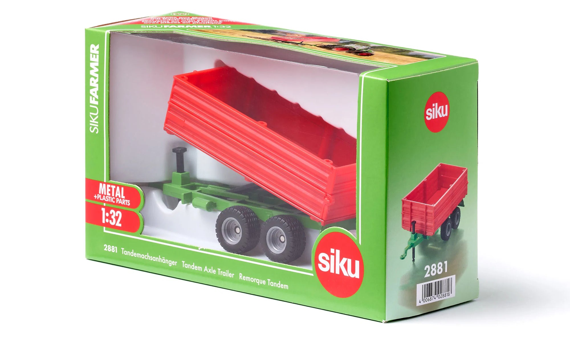 Siku 2881 1/32 Tandem Axle Trailer