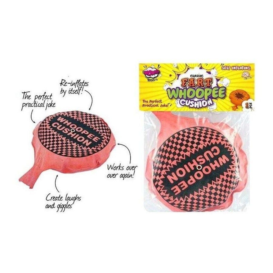 Classic Fart Whoopee Cushion 14cm Self Inflating Red
