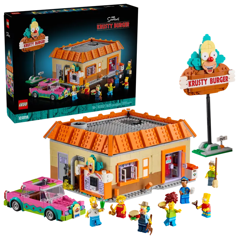 HTF Lego 10352 Icons The Simpsons Krusty Burger