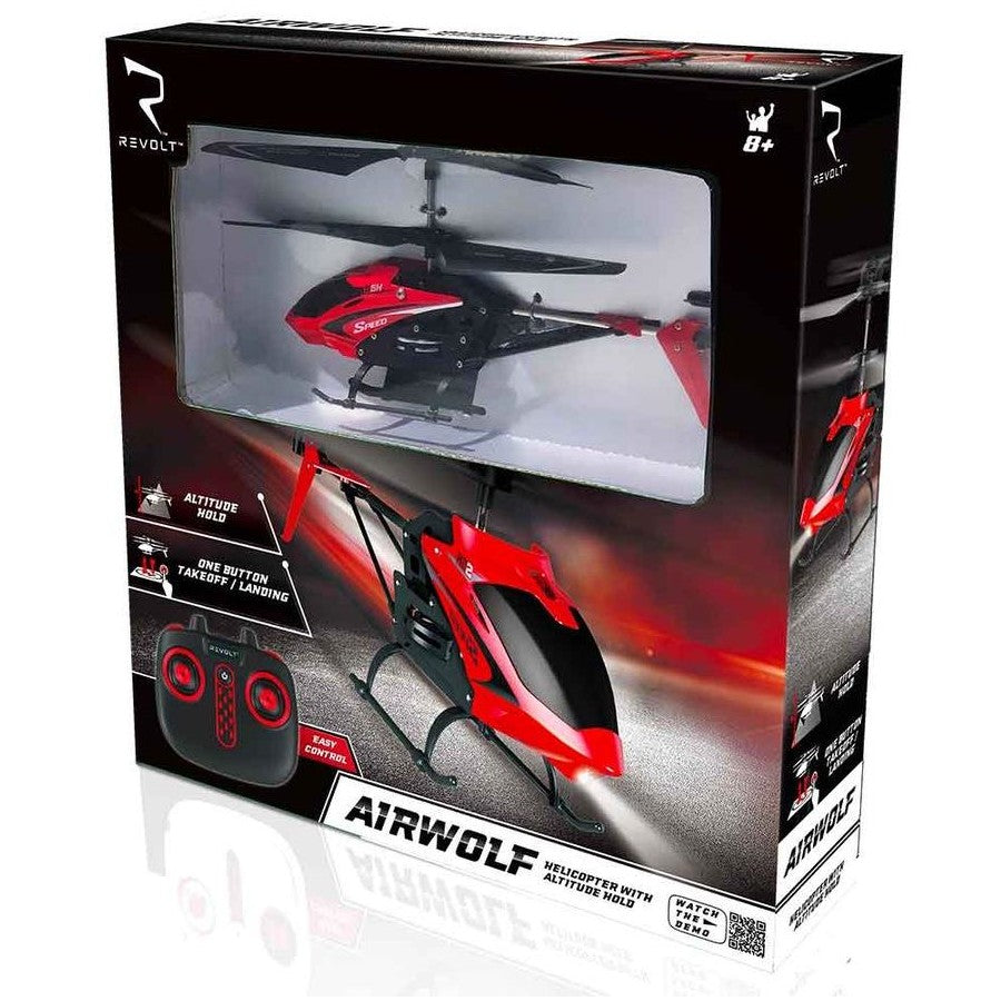 Revolt R/C Airwolf Helicopter With Auto Hover Requires 4xAA Batteries