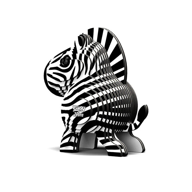 Eugy Cardboard Model Kit Zebra
