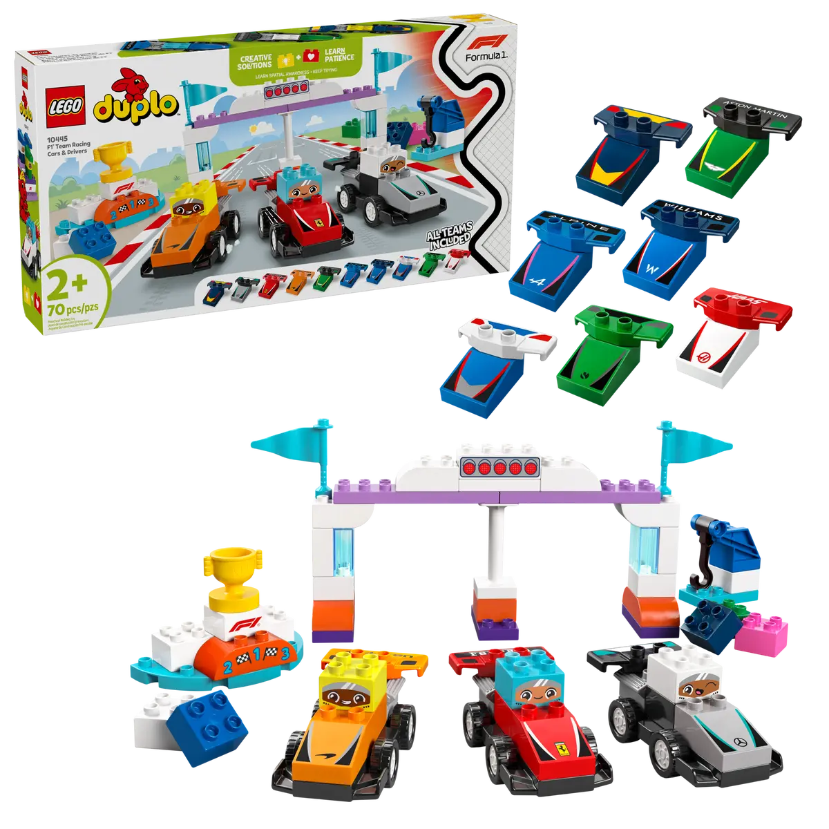 Lego 10445 Duplo F1® Team Race Cars & Drivers