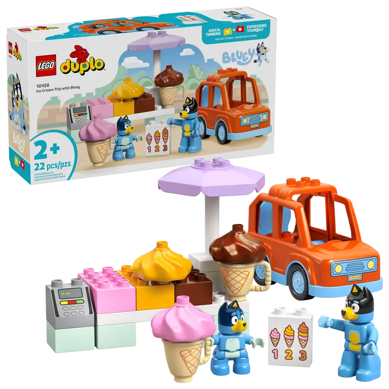 Lego 10458 Duplo Bluey Ice Cream Trip with Bluey