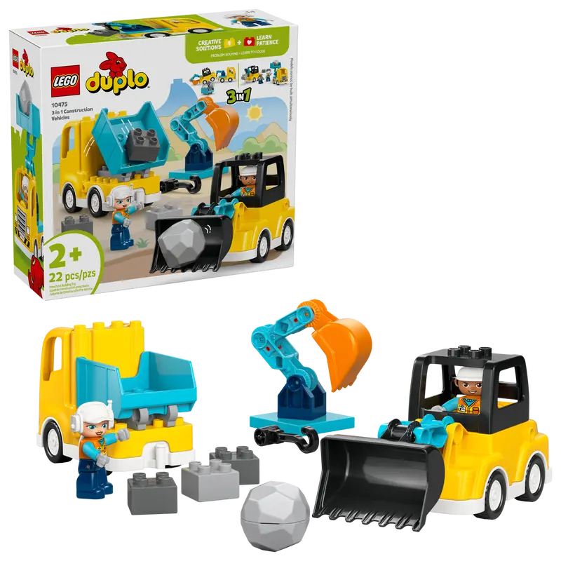 Lego 10475 Duplo 3 in 1 Construction Vehicles
