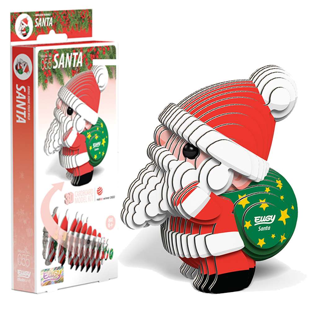 Eugy Cardboard Model Kit Santa